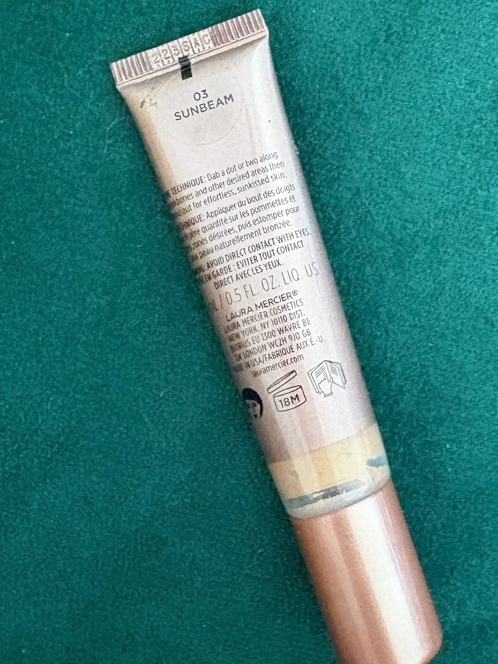 laura mercier Tinted Moisturizer Bronzer - Shimmery Beige Tube